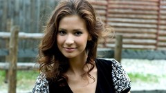 Woman outdoors brunettes Irina J