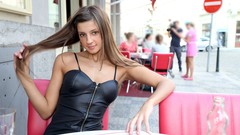 Woman outdoors brunettes maria zippers W4B magazine Aktomara A
