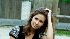 Woman outdoors brunettes Met-Art magazine Irina J