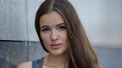 Woman outdoors brunettes models