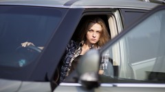 Woman outdoors brunettes models