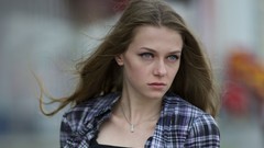 Woman outdoors brunettes models