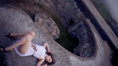 Woman outdoors brunettes The Life Erotic magazine Beata B