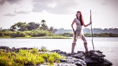 Woman outdoors models