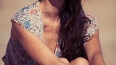 Woman outdoors models photo shoot black hair Sara Malakul Lane