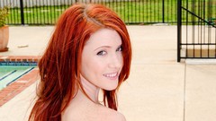 Woman outdoors redheads Elle Alexandra