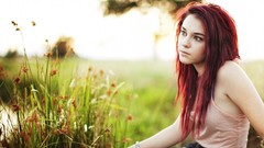 Woman outdoors redheads girls in nature Taylor McCutchan Tosha 