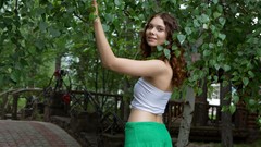 Woman outdoors redheads Kei RylskyArt Magazine Kei-RylskyArt