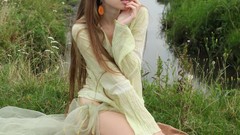 Woman outdoors ukrainian Met-Art magazine Milena D
