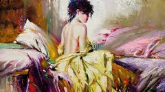 Woman paintings artwork
