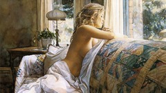 Woman paintings artwork Steve