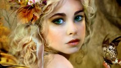 Woman paintings blondes models artwork melanie delon