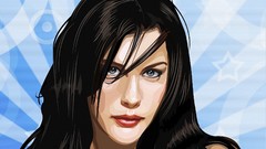 Woman paintings Celebrity Liv Tyler Actress brunettes models 