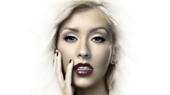 Woman paintings Christina Aguilera faces drawings fan art