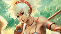 Woman paintings drawings blondes artwork