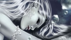 Woman paintings elves fantasy art