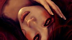 Woman paintings redheads