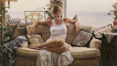 Woman paintings Steve Hanks