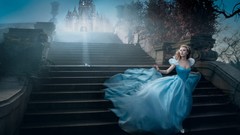 Woman palace running Cinderella Scarlett Johansson disney annie 