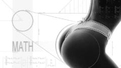 Woman panties ass grayscale