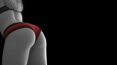 Woman panties ass selective