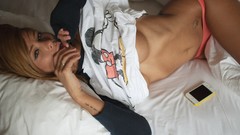 Woman panties boobs pink panties Alexander Tikhomirov