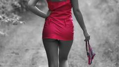 Woman panties dress pink