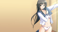 Woman panties ecchi school