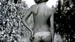 Woman panties monochrome greyscale