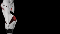 Woman panties red bra