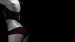 Woman panties selective coloring