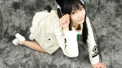 Woman pants models strike witches francesca lucchini twintails 