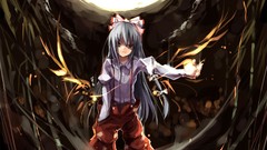 Woman pants video games