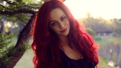 Woman Park models redheads jessica truscott