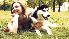 Woman Parks husky smiling short hair