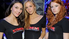 Woman party blondes tights redheads