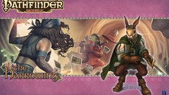 Woman Pathfinder Bunnies fantasy art