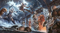 Woman Pathfinder Cover skeletons fantasy art