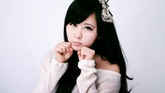 Woman peach Korea asians brunettes