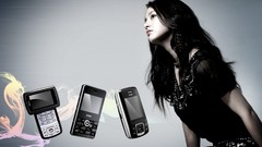 Woman phones cellphones