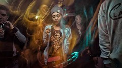 Woman photographer models Fedor Shmidt