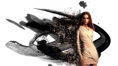 Woman Photoshop models fractured effect