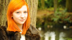 Woman piercings redheads