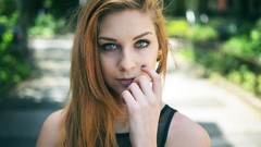 Woman piercings redheads