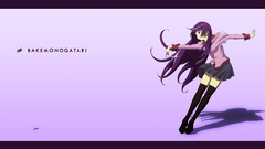 Woman pink bakemonogatari senjougahara