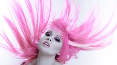 Woman pink hair Kelly Eden