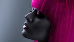 Woman pink hair Kelly Eden