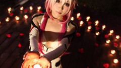 Woman pink hair long hair guilty crown pigtails yuzuriha inori 