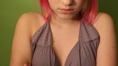 Woman pink hair selma