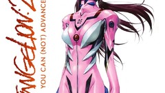 Woman pink neon genesis